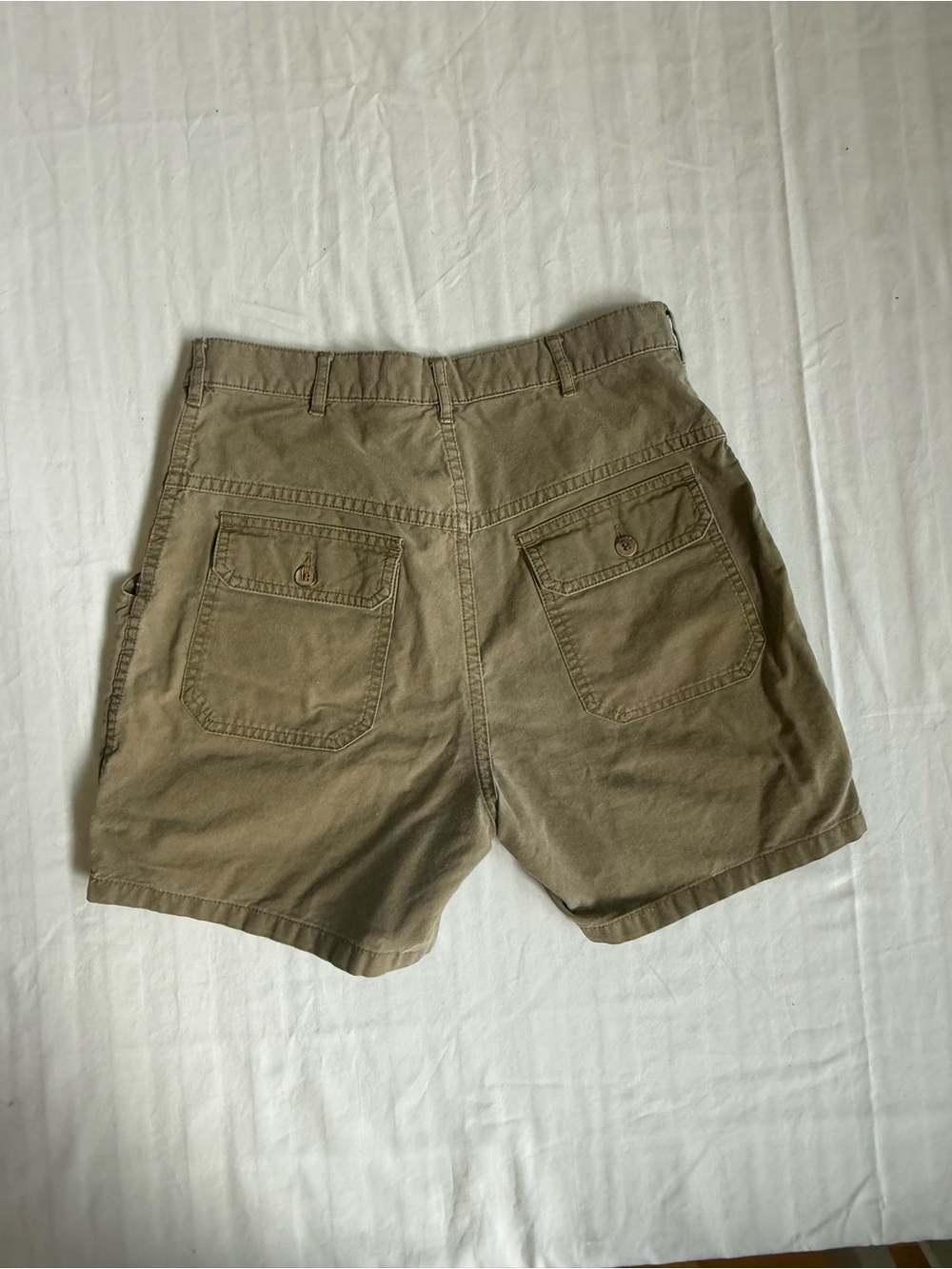 VTG 80s Banana Republic Travel Safari Cargo Shorts 29 British Hong Kong Khaki - Picture 3 of 8